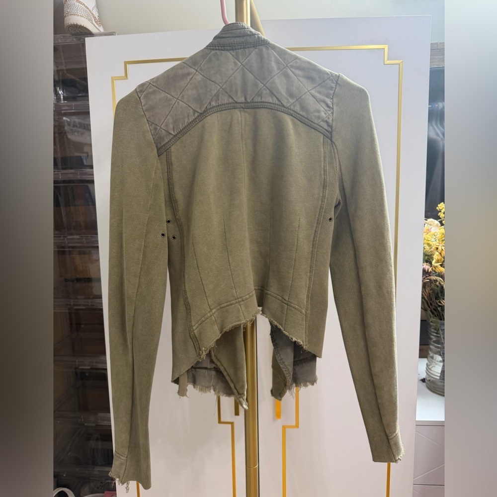 Free People Shrunken Moto Jacket #0008 - Picture 5 of 10